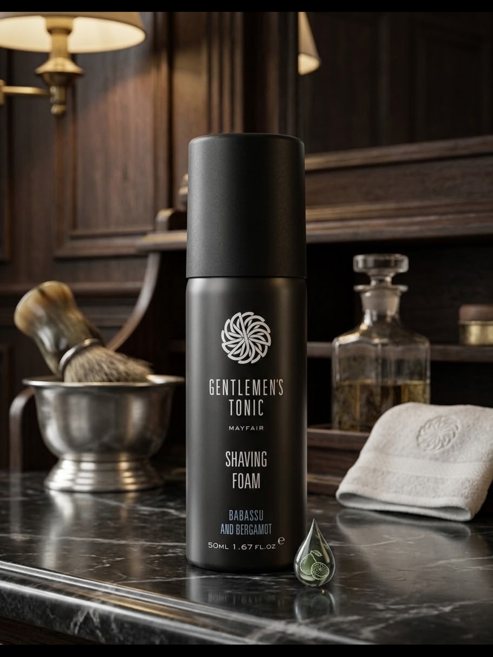 Gentlemen's Tonic Mayfair Shaving Foam - Black
